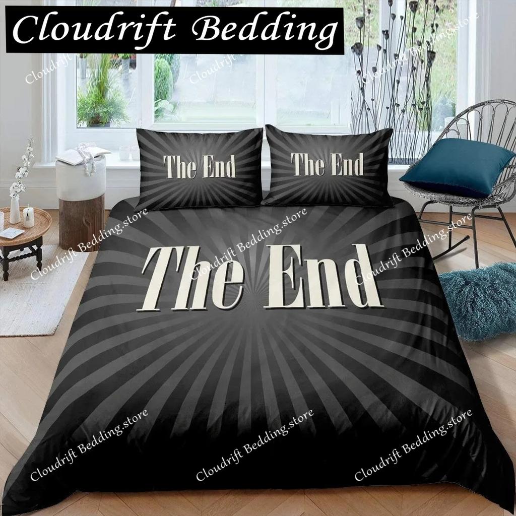 Movie Theater Duvet Cover Set Cinema Ticket Bedding Set Filmstrip Comforter Cover Bedroom Decor Bedspread Cover Full Size