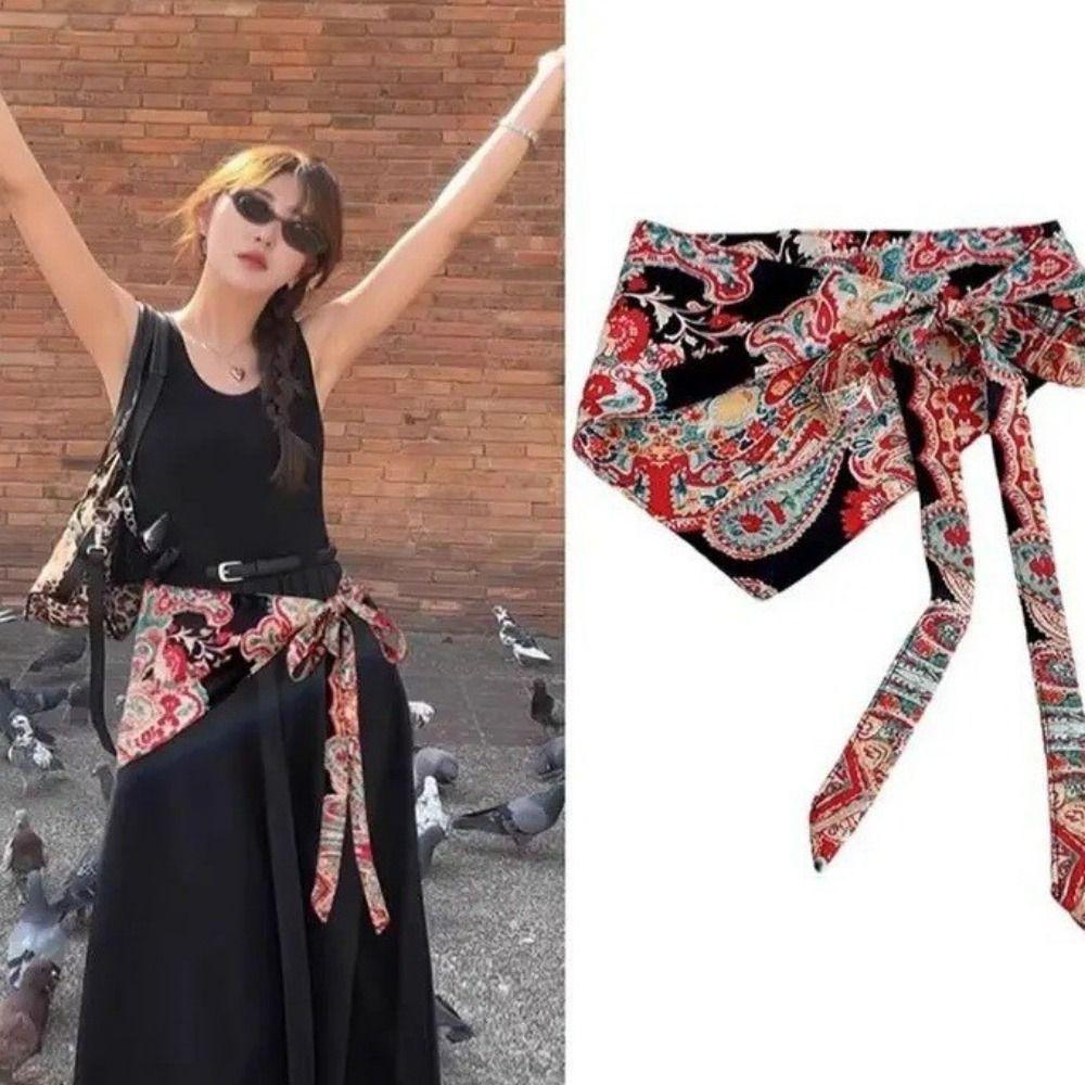 Etnický styl Květ kešu Obepínání pasu Multifunkční pásek Módní dekorace pasu Dámský