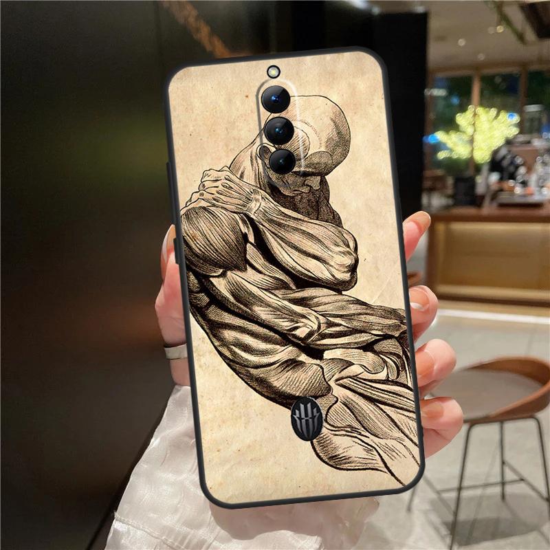 Human Anatomy Case For ZTE Nubia Red Magic 11 10 9 8 8S 9S 10S Pro Plus 6 7 6S 7S For RedMagic 10 Air Cover