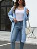 2024 Autumn/Winter V-neck Knitted Cardigan: European & American Women's Loose Solid Color Sweater Fashion.