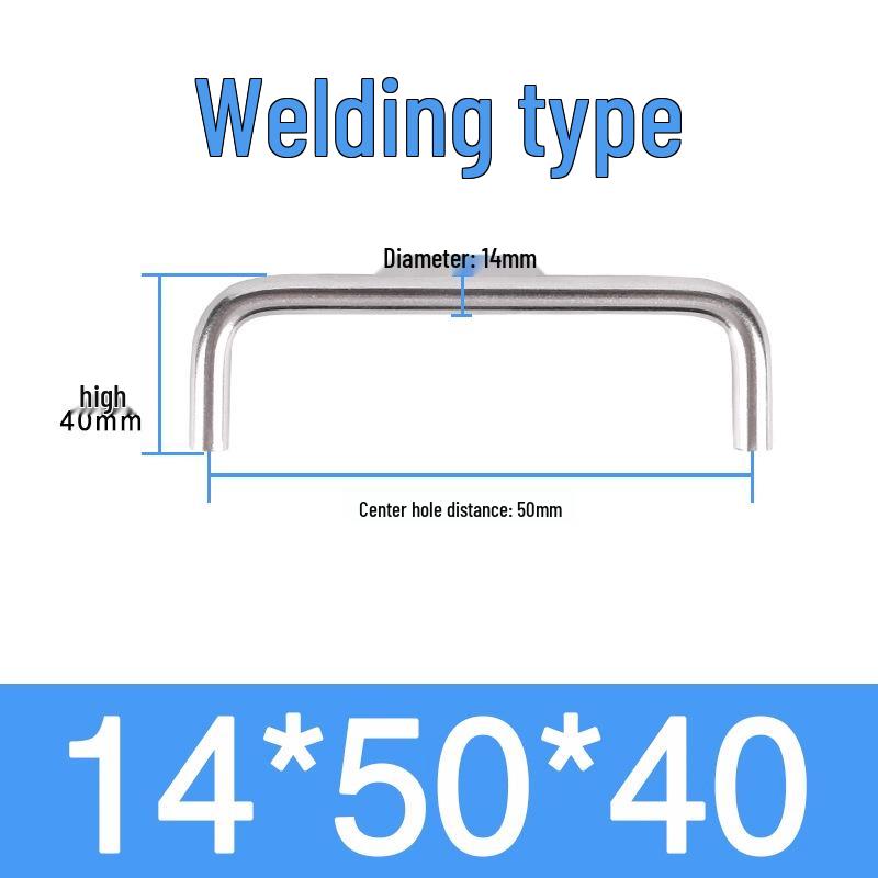 Stainless Steel U-Shaped Pull Handle for Cabinets, Wardrobes, and Electrical Boxes