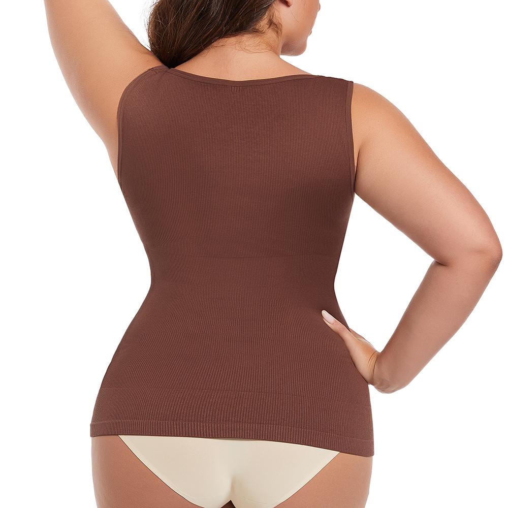 Damen Shapewear Mieder mit Korsett und Bauchweg-Funktion, nahtlos, Figurformendes Oberteil, Shapewear-Tanktop, Shapewear-Shirt