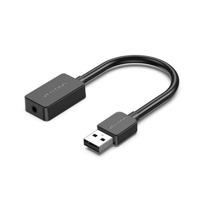 Tarjeta de Sonido Vention CDZB0- USB Macho - 1x Jack 3.5 Hembra