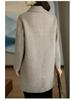 2025 Autumn/Winter Women's Korean-Style Slimming Mid-Length Wool Coat