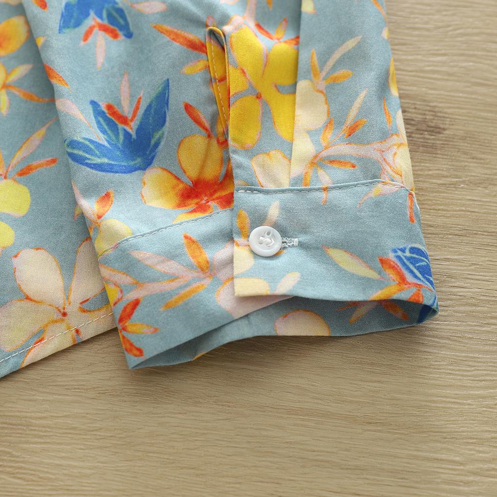 Women Cotton Shirts Floral Print Blouses Casual Lady Tops Long Sleeve Female Clothes Spring Autumn