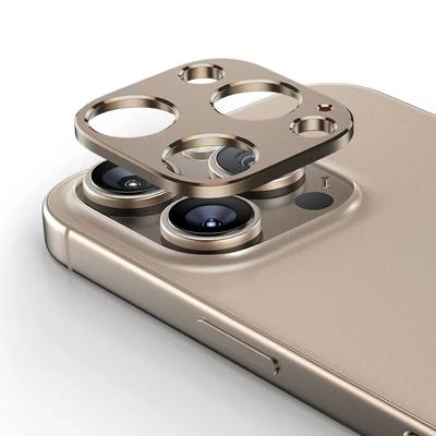 Protetor de lente de câmera traseira de metal de alumínio para iPhone 16 Pro Max 16Plus 16Pro 16ProMax Protetor de tela de lente Anel de filme