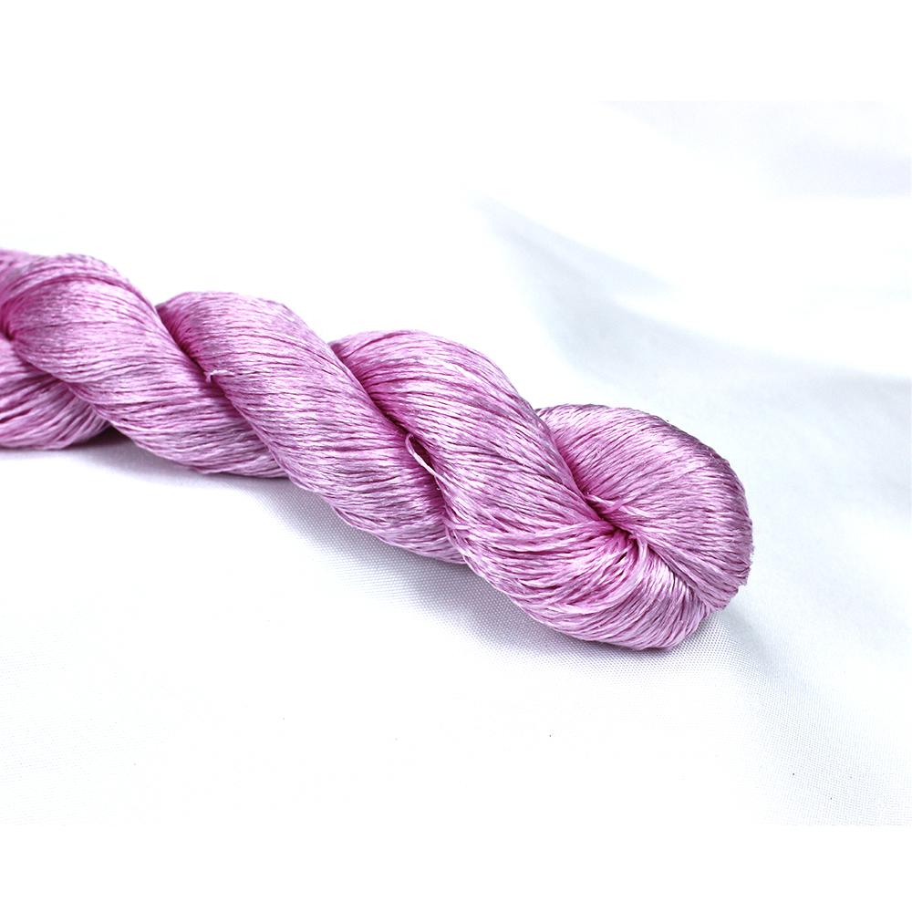 1pcs 100% Silk Thread  Hand Embroidery Embroider Cross Stitch 400m Silk Embroidery Thread Rose Purple /9 Pure Colors