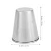 4pcs Portable Stainless Steel Cups Set for Outdoor Camping Travel (M)