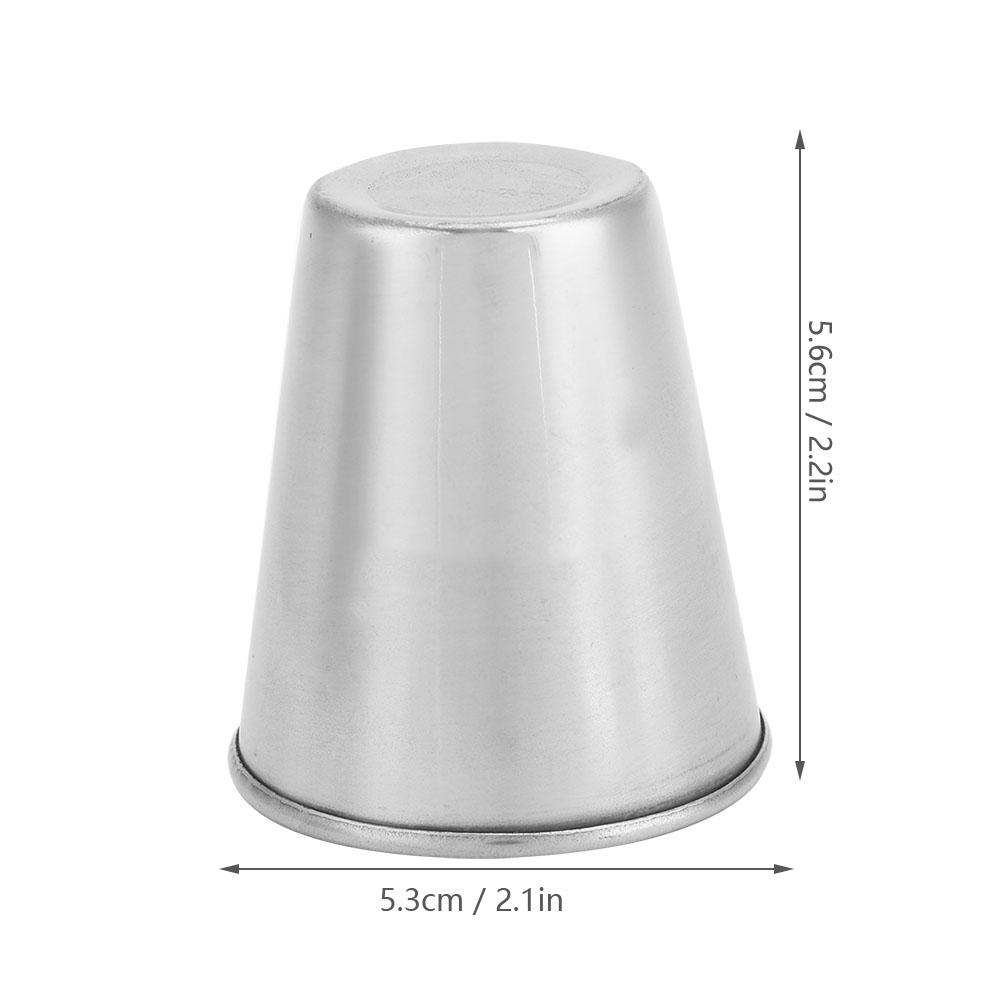 4pcs Portable Stainless Steel Cups Set for Outdoor Camping Travel (M)