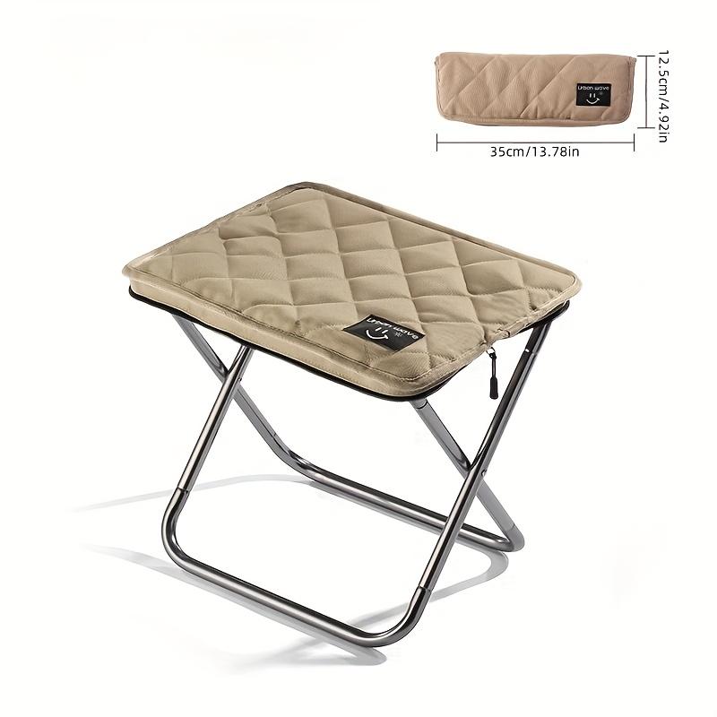 

1pc of Aluminum Alloy Portable Folding Chair Suitable for Teenagers Iron Alloy Frame Foldable Outdoor Picnic Camping Stool хаки