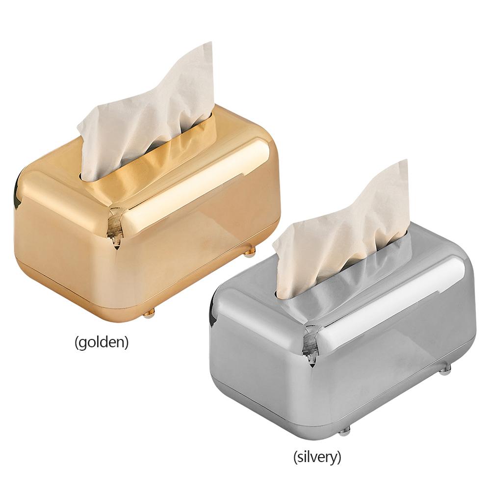 Light Luxury Tissue Box Creative Desktop Tissue Holder Versatile Tissue Storage Case Paper Napkin Organizer for Living Room