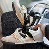 Women's Spring New Retro Versatile Black and White Casual Shoes Versatile Sports Shoes White Shoes