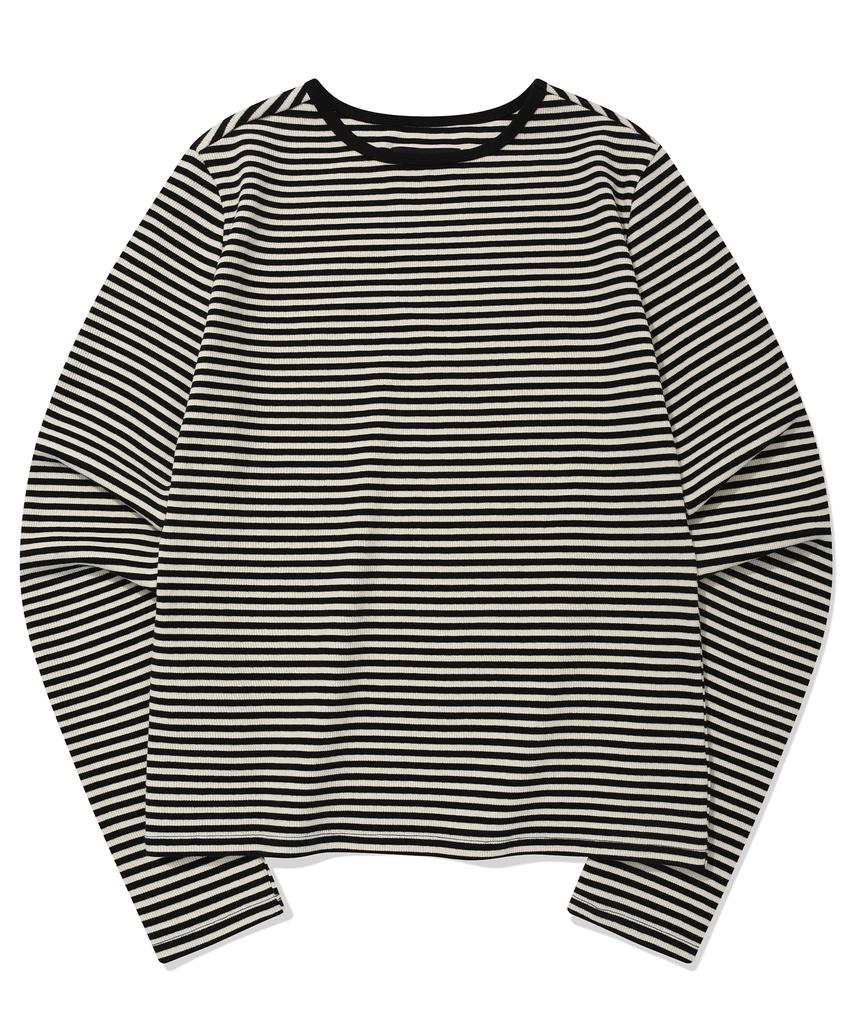 RETRIEVER CLUB Basic Stripe Long Sleeve [Black]