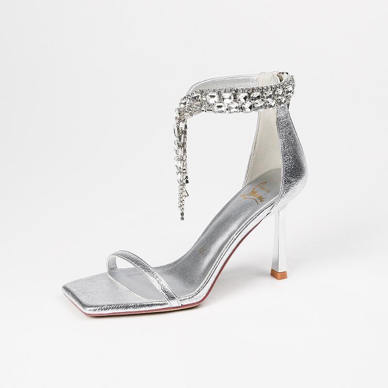 25L7 Sexy High Heels Summer New Fashion Versatile Word with Temperament Open-toed Sandals Women