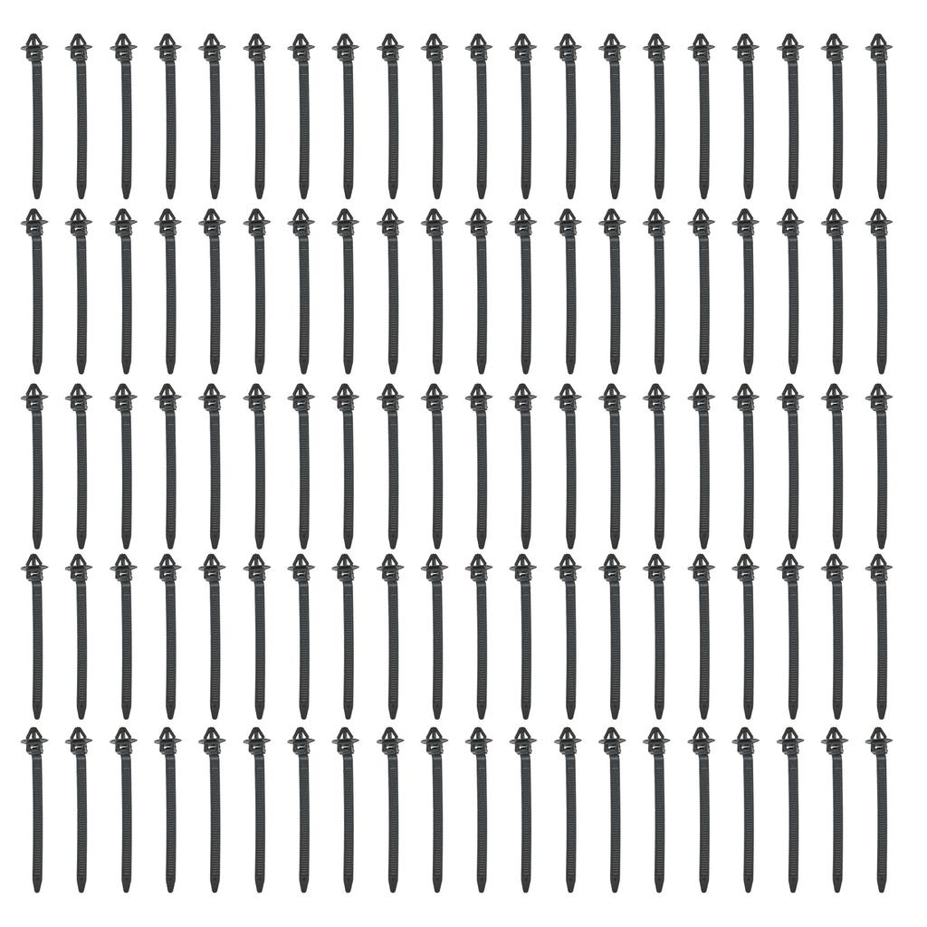 Easy Installation Zip Ties Nylon Cable Ties for Quick Wire Fixing Reusable Clips Automotive Accessories