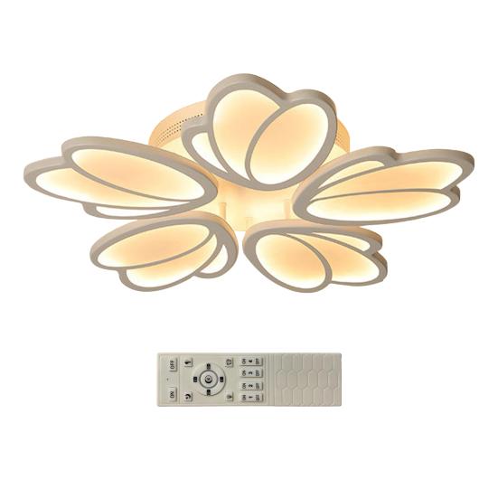 

Светодиодный потолочный светильник для гостиной, мягкий свет, защита глаз, интеллектуальная лампа с регулировкой яркости, светильник в форме лепестка, энергосберегающее освещение для домашнего декора B