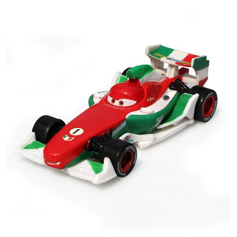 Pixar Cars 2 Giocattolo Saetta McQueen Jackson Storm Sceriffo Macchine da Corsa Dinoco Collezione Minivan Modello in Metallo Pressocolato Macchina da Corsa Bambini