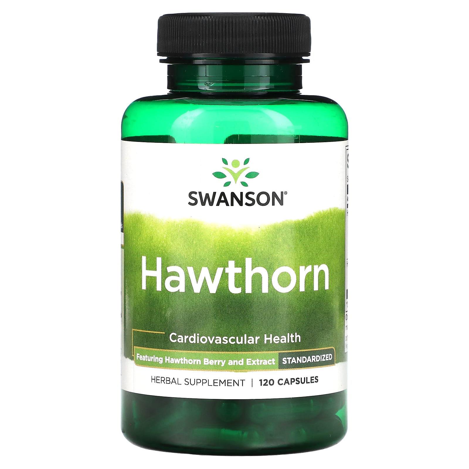 

Hawthorn, Standardized, 120 Capsules