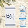 Nautical Beach Towel, Funny Nautical Lake Beach Towels Oversized Gifts for Boat Owners Women Men, Coastal Quick Dry Travel Sand Free Towel Decor for