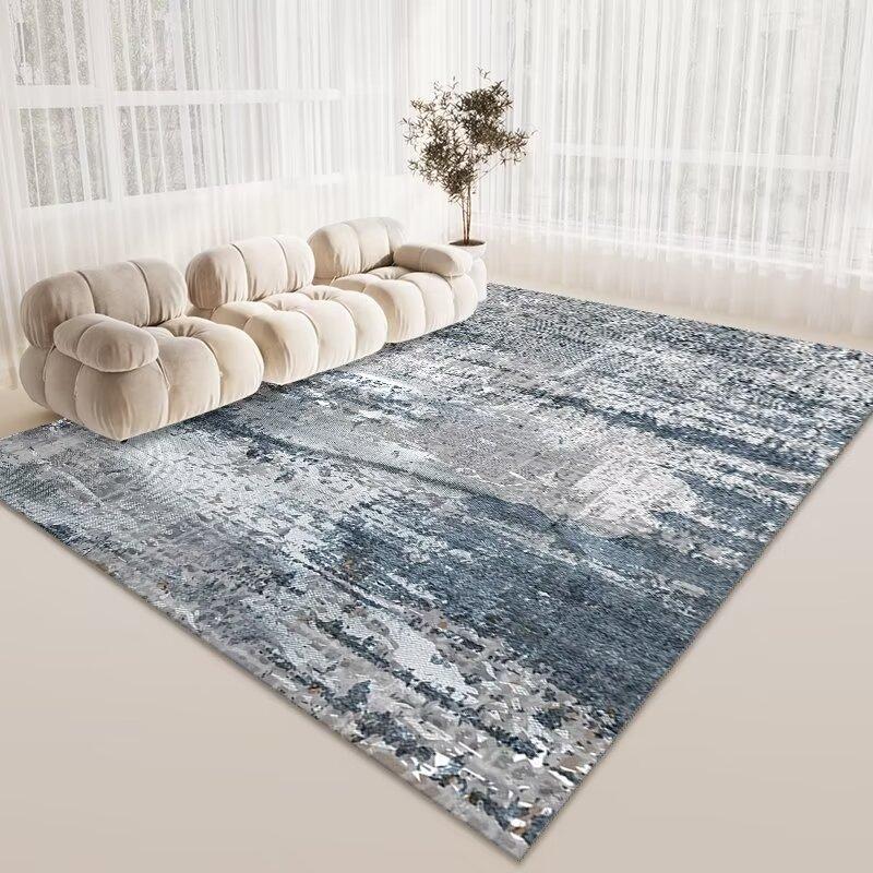 Nordic Style Living Room Sand Coffee Table Carpet, Bedroom Full Of Crystal Velvet Carpet, Study Dining Room Large Area Floor Mat