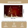 4/6pcs Christmas Theme Linen Placemats, Featuring Christmas Tree, Snowflake, and "Merry Christmas" Text Patterns, Suitable for Holiday Table Decor, Di