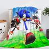 Entzückende Sonic Igel Plüsch Fleece Decke Für Kinder Perfekt Für Winterlichen Komfort