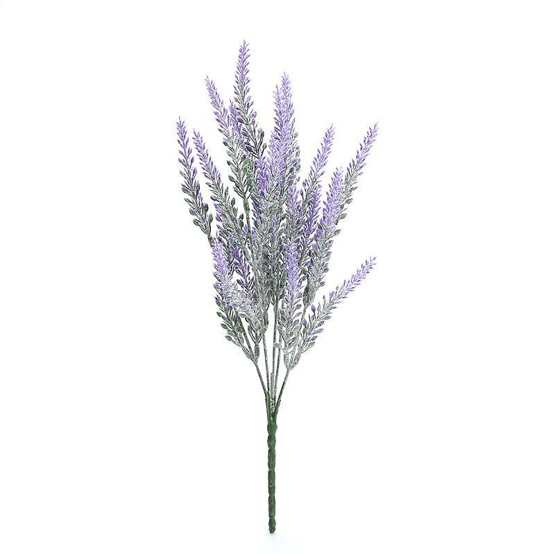 Stunning Lavender Plastic Bouquet With Realistic Appearance For Home Decor