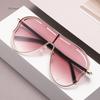 Vintage Oversized Sunglasses Men Women Latest Unique One Piece Big Frame Fashion Shades UV400 Trendy Pilot Sun Glasses