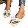 2025 Brand Shoes Female Pinch Toe Women's Slippers Outdoor Floral Summer Plus Size Beach Light Comfortable Flat Slippers