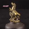 M-Brass Horse Step On Coins Lucky Statue Feng Shui Desk Miniatures Pure Copper Crafts Collections Chinese Home Office Figurines