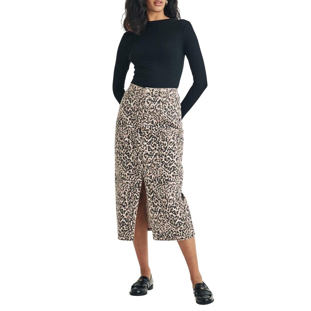 Nobody´s Child Womens/Ladies Column Leopard Print Denim Midi Skirt