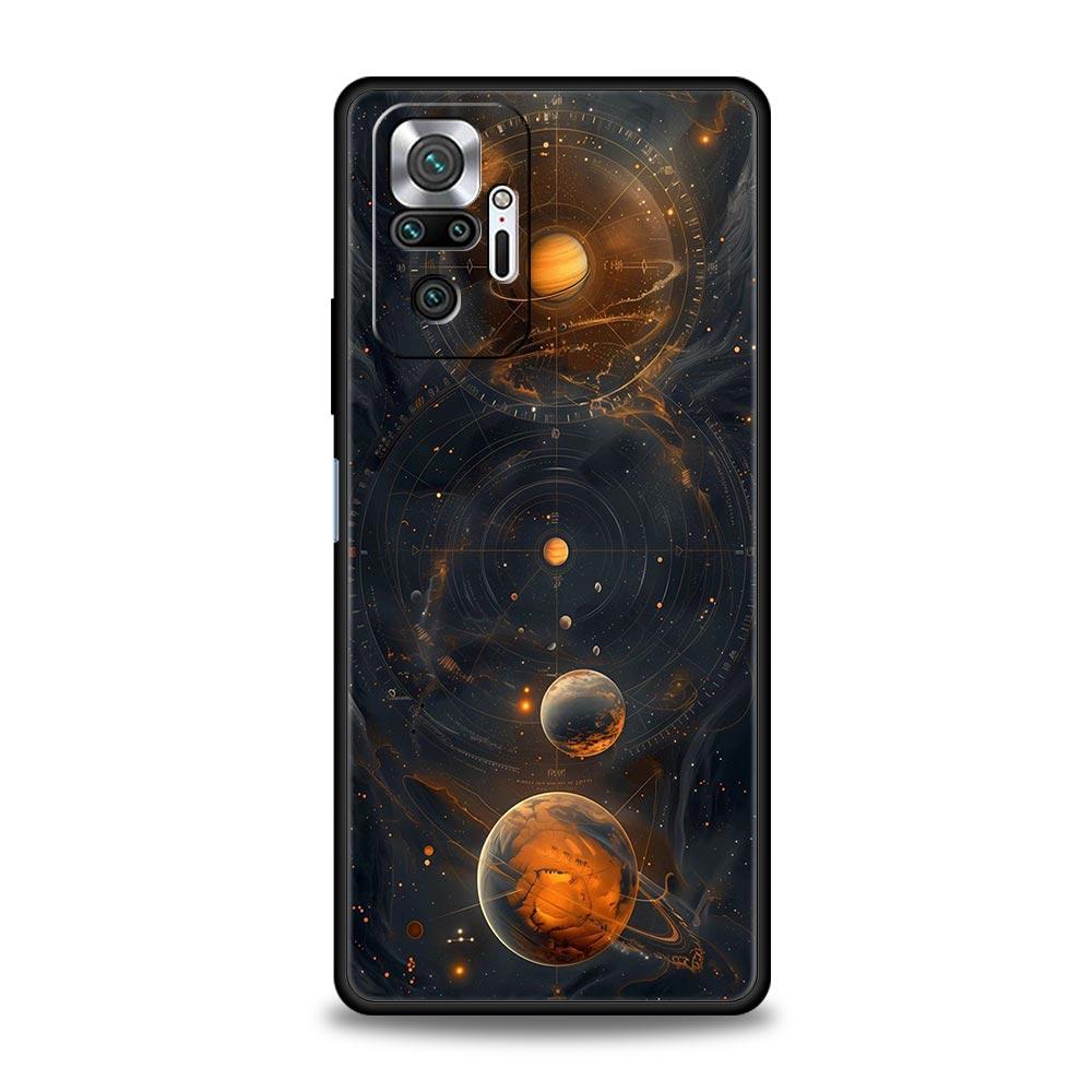 

Phone Case For Xiaomi Redmi Note 14 13 12 5G 9S 9 10 11 Pro Plus 4G 9T 14C 13C 12C 10C 9C 9A Soft Cover Earth Stars Space Redmi Note 9