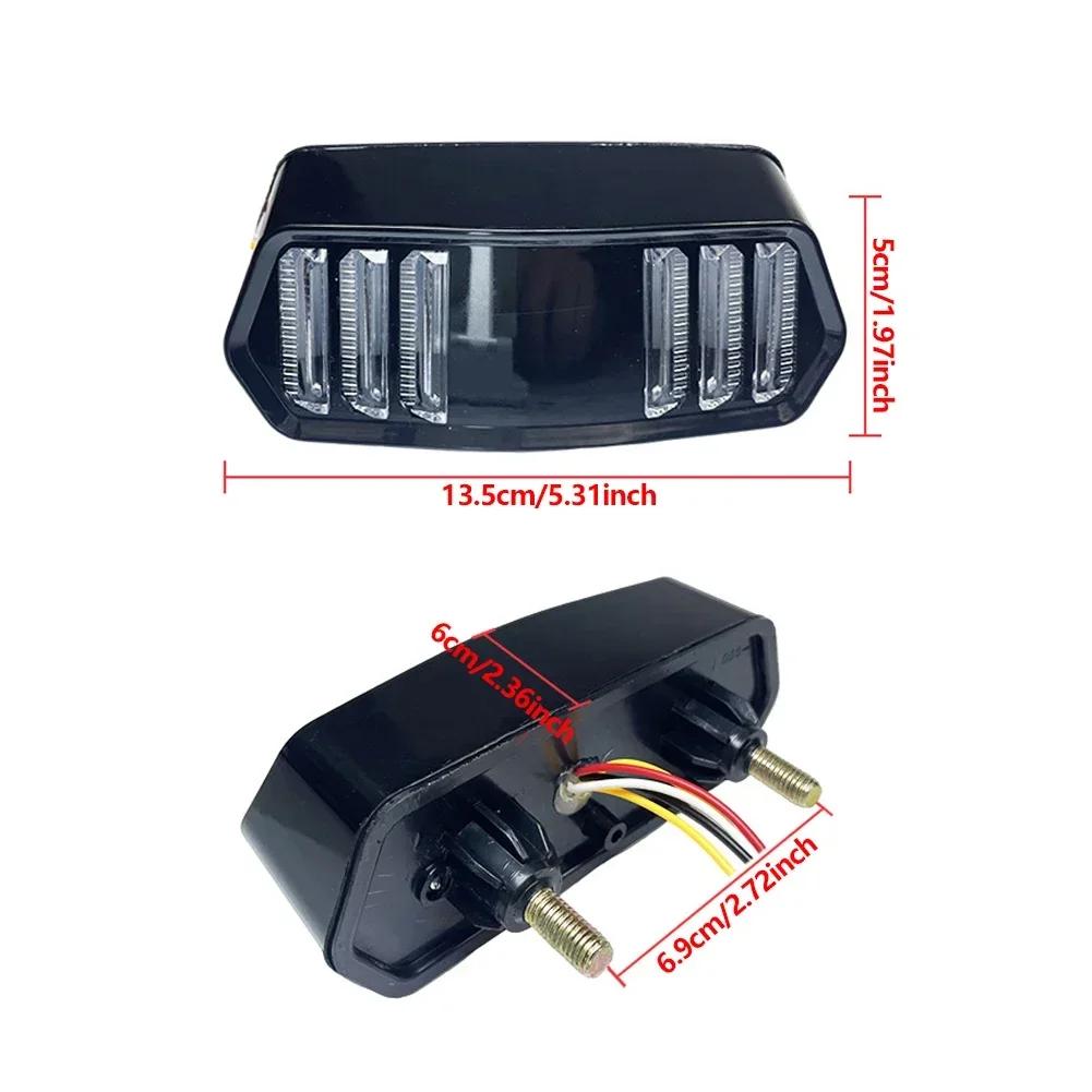 12V Motorcycle DRL Daytime Running Lamp Flowing Taillight Brake Turn Signal Indicators All in One Universal Motorcycle Lights