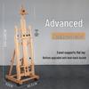 Adjustable Beech Wood Easel: Floor & Tabletop Folding Stand for Sketching & Oil Painting