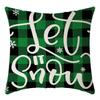 Christmas Throw Pillowcase Home Nordic Holiday Decoration Linen Super Soft Short Plush Sofa Pillowcase