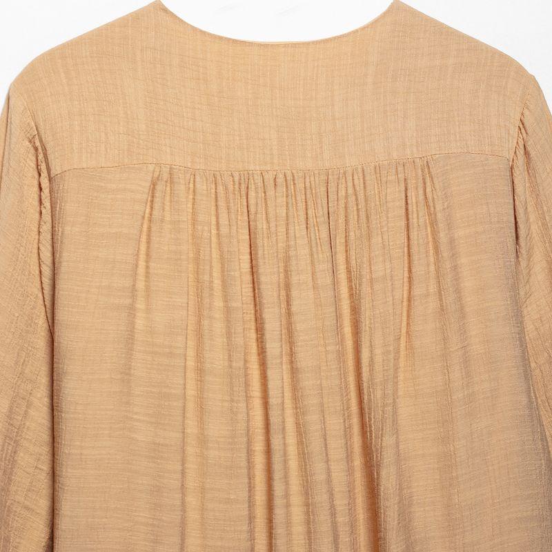 Kaslead New Women clothes Western Style Fashion Chest Embroidery Decoration Mini Dress 3897093