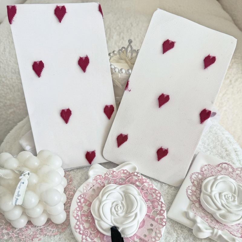 Sexy Sweet Stockings Love Jacquard Knee Socks Summer Trendy Personality White Suspenders Integrated Socks