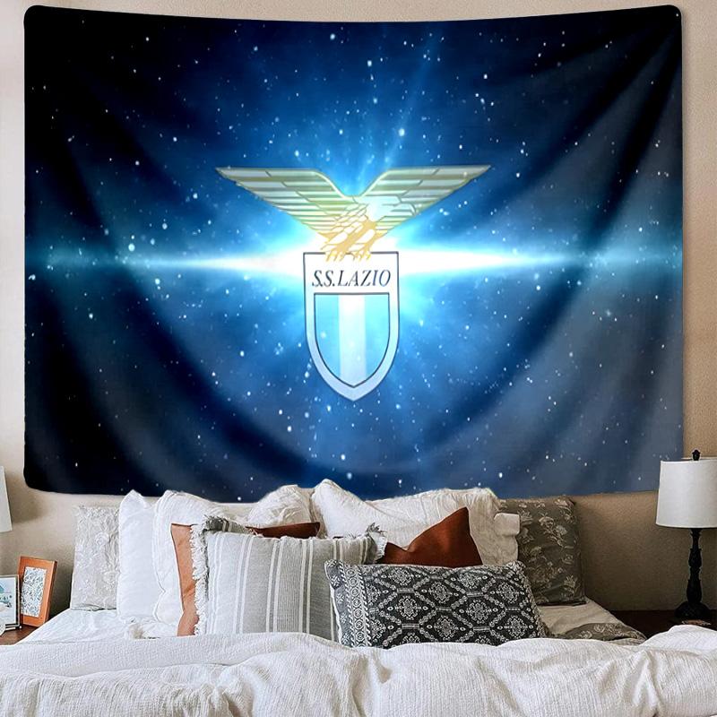 Lazio Football Club Emblem Tapestry Playroom Tapestry, Accessories for Bedroom,Livingroom, Dormitory Room Wall Decor Fan Birthday Gifts