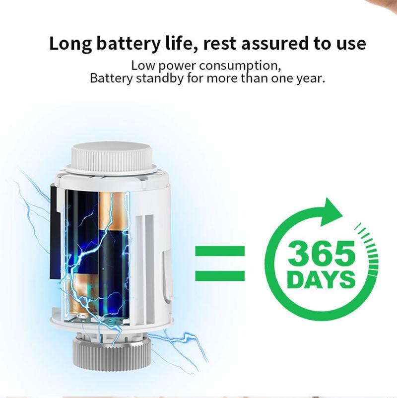 Tuya Smart Home ZigBee Thermostat Heizkörperantrieb Programmierbares intelligentes Thermostatventil für Heizkörper Funktioniert mit Alexa Google