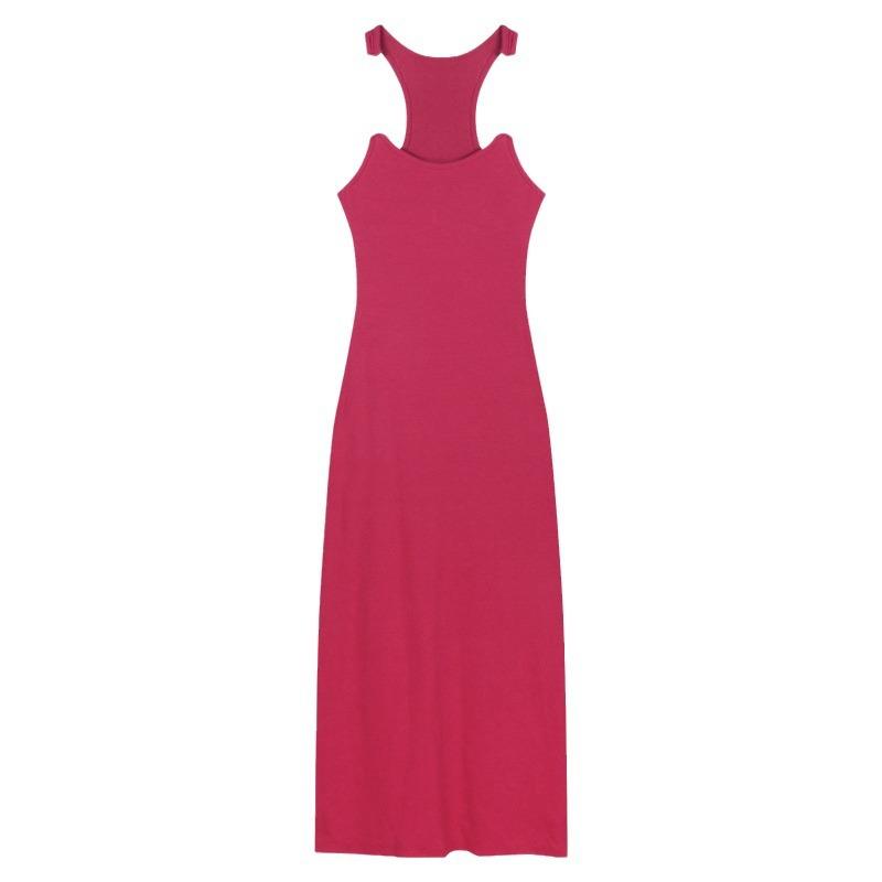 New invisible shoulder strap suspender dress women's clothing summer spice girl sexy skirt temperament hip skirt long dress