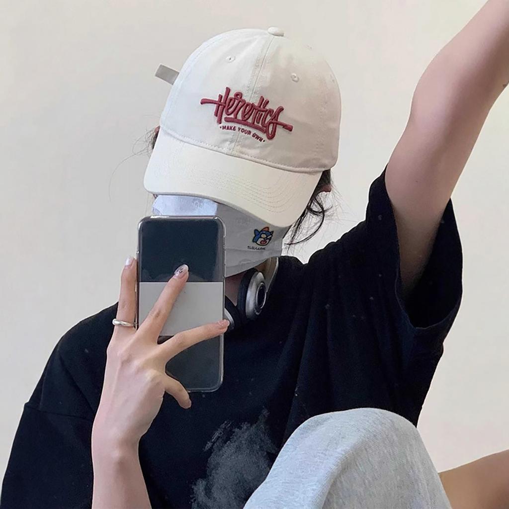 Prints Embroidery Baseball Cap Women Men Soft Cotton Peaked Hat Spring Summer Outdoor Use Sportss Sun Protection Trucker Hats Korean Style Letter