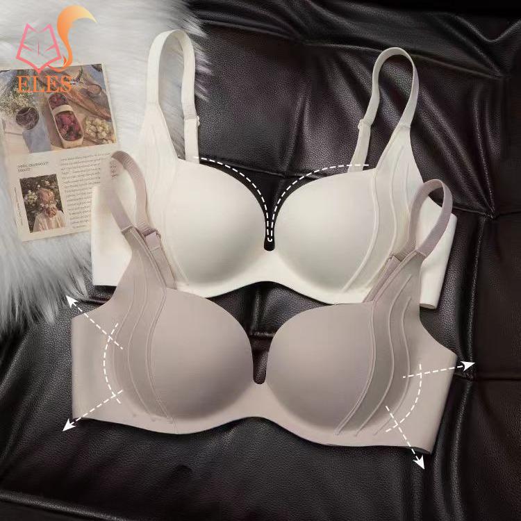 Women Thin Comfortable No-wire Bra To Collect Breasts and Prevent Sagging Seamless Bra Push-up Bra Underwear