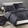 Double Duvet Cover Geo Night In Cotton Satin 255X200