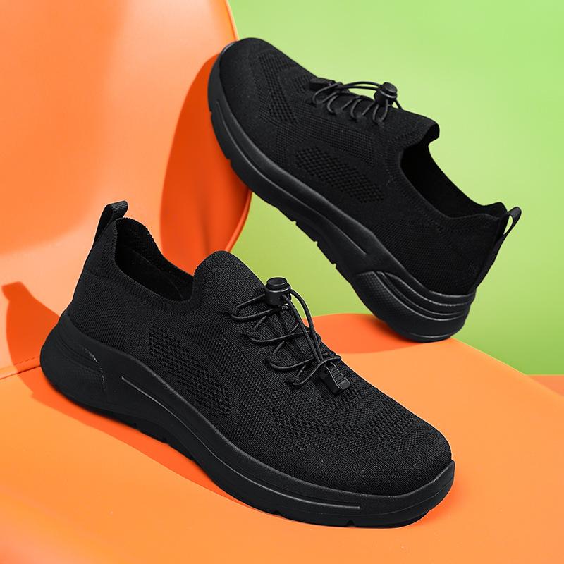 Spring and Summer Casual Sports Shoes Fly-woven Mesh Breathable Large Size Running Shoes