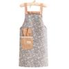 Breathable Long Sleeve Apron Protective Suspender Work Dress Cleaning Apron  Restaurant Use