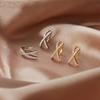 Trendy Minimalist Cross Ear Cuff Earrings: Cool, Simple, No-Piercing Jewelry