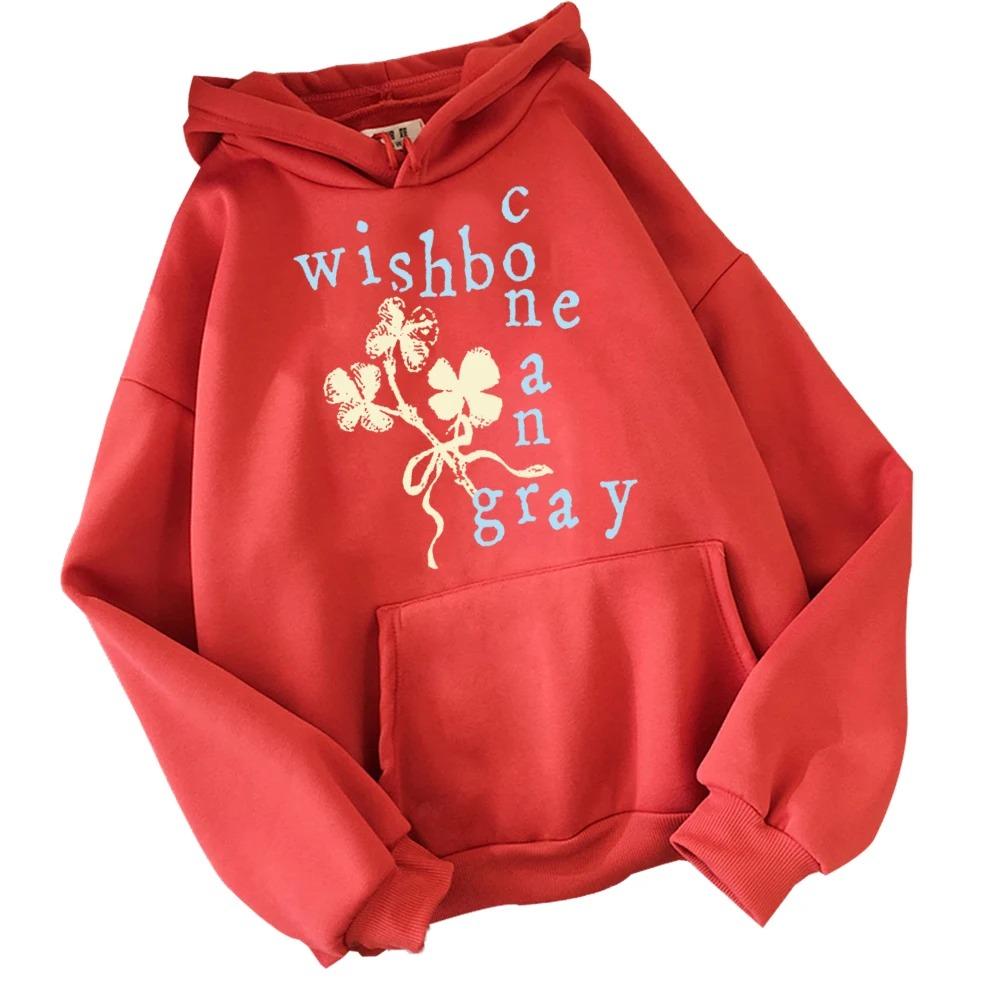Conan Gray Wishbone 2026 Felpa Harajuku Hip Hop Pullover Top Felpa Y2k Maniche Corte Streetwear Classico alla Moda Cotone