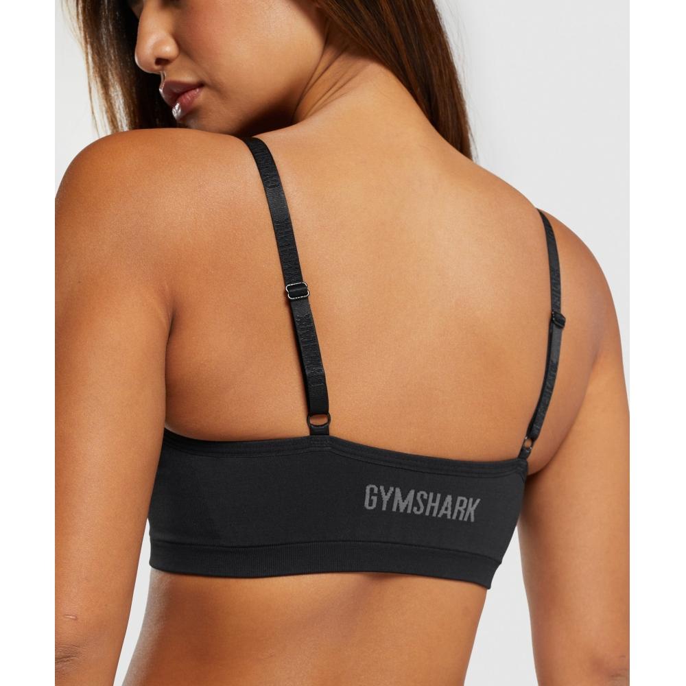 Gymshark Seamless V Neck Bralette Black B6a7k Bb2j