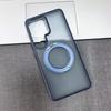 Luxury Matte Clear Magnetic Ring Stand Holder Case For Samsung Galaxy S26 Ultra Transparent Shockproof Bumper Hard Phone Cover