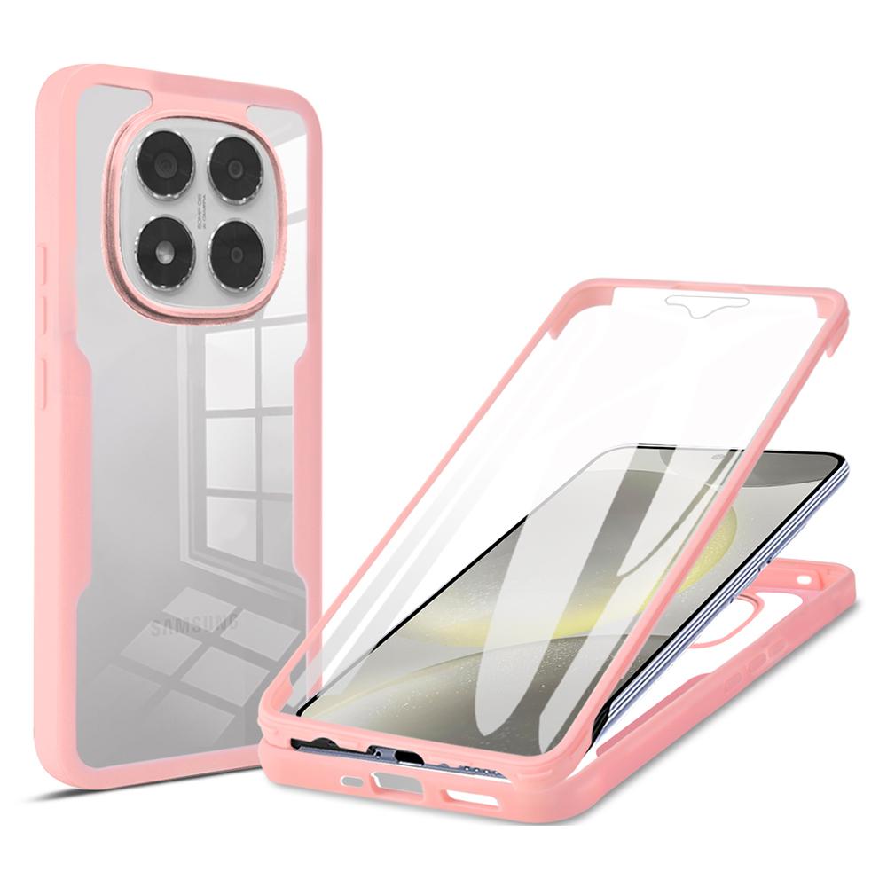 For Xiaomi Poco X7 5G/Redmi Note 14 Pro+ 5G/Note 14 Pro 5G Case Acrylic + TPU Clear Phone Cover with PET Screen Film
